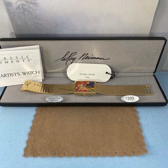 Jackie Robbison 42 Sliding Home LeRoy Neiman Watch - Picture 5 of 8